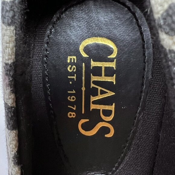 Chaps Dakoda Womens Peep‎ Toe Heels Cheetah Print Wedge Pumps Size 8M Woven - Picture 6 of 8